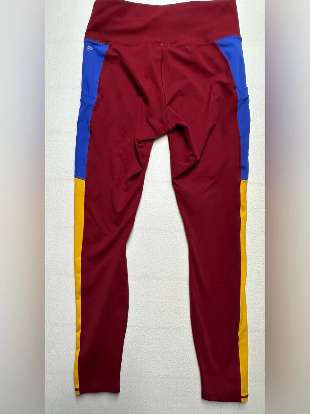 Fabletics On-The-Go PowerHold High Waisted Retro Colorblock Leggings Medium